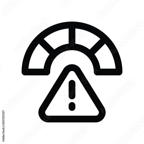 risk line icon. vector icon for your website, mobile, presentation, and logo design.
