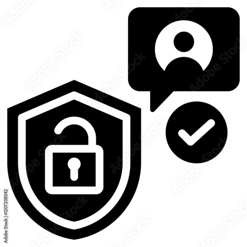 Authentication Glyph Icon