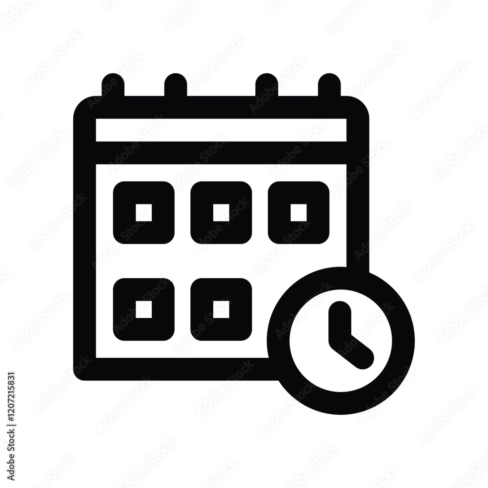 schedule icon. vector line icon for your website, mobile, presentation, and logo design. schedule icon. vector line icon for your website, mobile, presentation, and logo design.