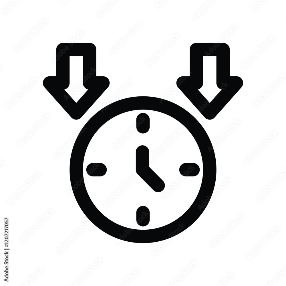 time pressure icon. vector line icon for your website, mobile, presentation, and logo design. time pressure icon. vector line icon for your website, mobile, presentation, and logo design.