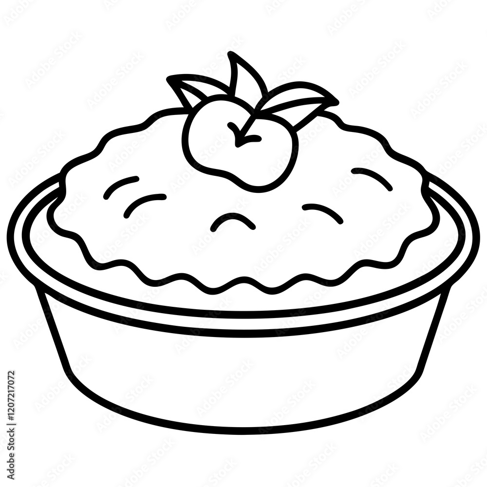 Peach Cobbler Illustration Vector Peach Cobbler Illustration Vector
