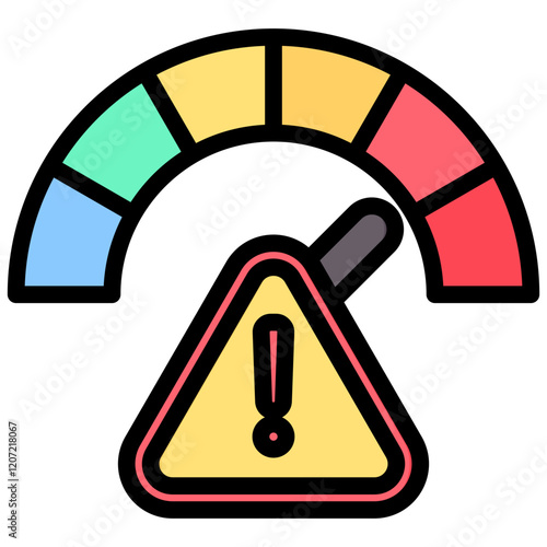 Incident Severity Outline Color Icon