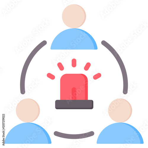 Emergency Management Flat Icon