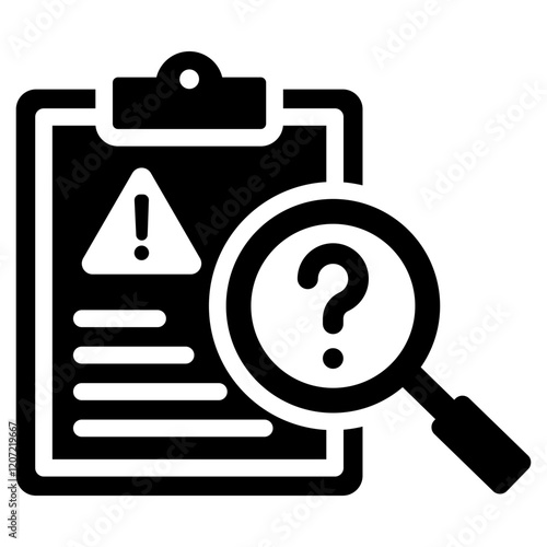 Incident Evaluation Glyph Icon