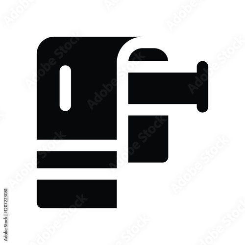 towel rack solid icon. vector icon for your website, mobile, presentation, and logo design.