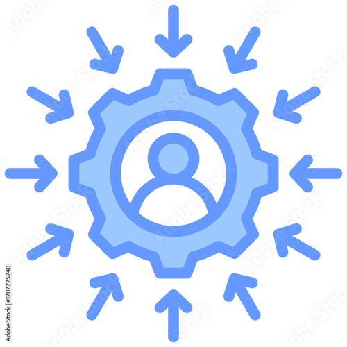 Customer Centric Blue Icon