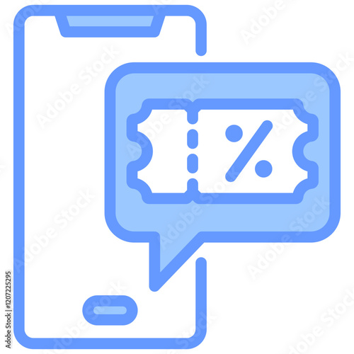 E Ticketing Blue Icon