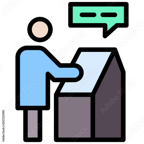 Self Service Outline Color Icon