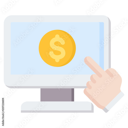 Self Checkout Flat Icon