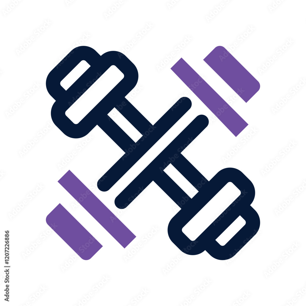 dumbbell dual tone icon. vector icon for your website, mobile, presentation, and logo design. dumbbell dual tone icon. vector icon for your website, mobile, presentation, and logo design.