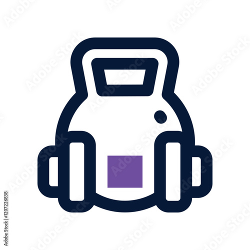 weights dual tone icon. vector icon for your website, mobile, presentation, and logo design. photo