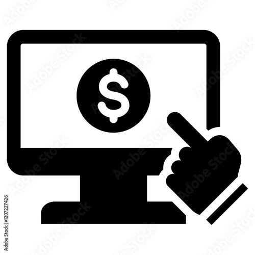 Self Checkout Glyph Icon