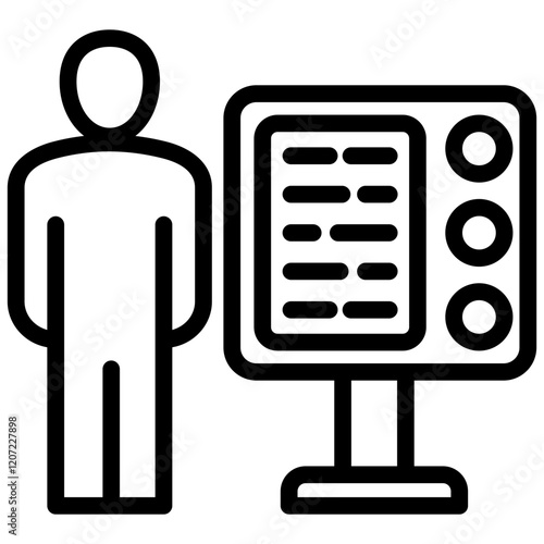 Kiosk Outline Icon