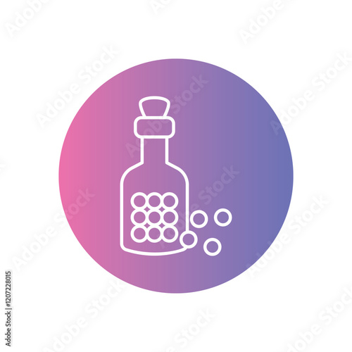 Homeopathy Vials vector icon stock illustration