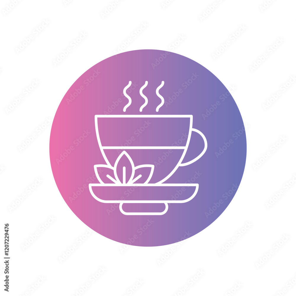 Herbal Tea Cup vector icon stock illustration Herbal Tea Cup vector icon stock illustration