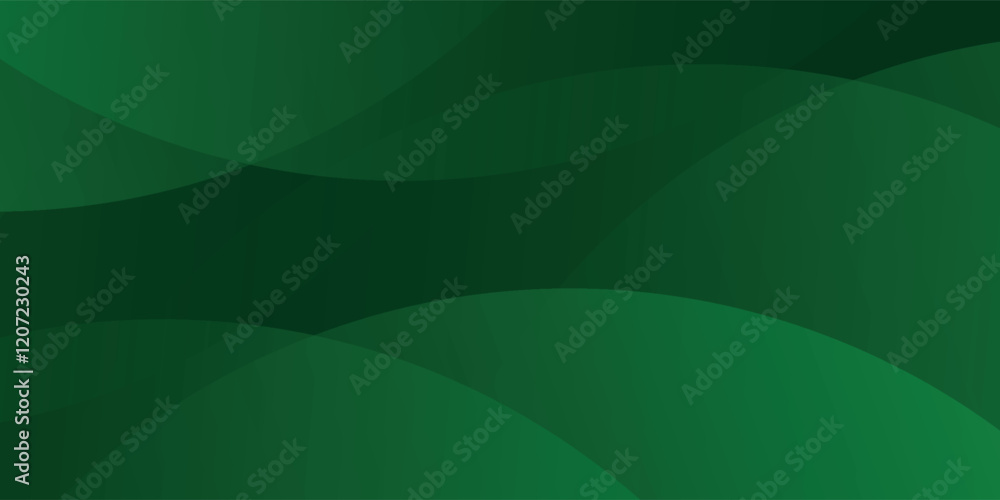 Fototapeta premium Abstract green wavy background. Vector EPS 10