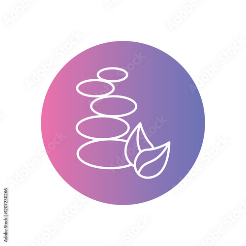 Balance Stones vector icon stock illustration