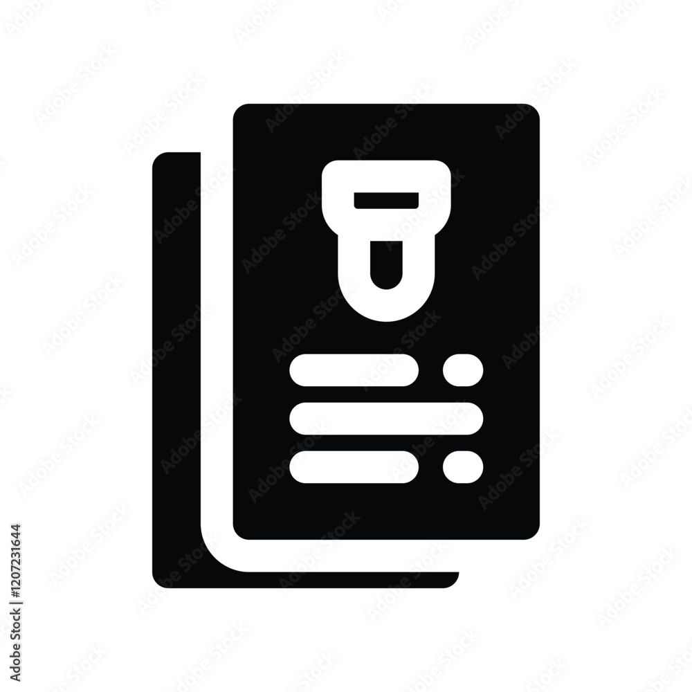 thesis solid icon. vector icon for your website, mobile, presentation, and logo design. thesis solid icon. vector icon for your website, mobile, presentation, and logo design.