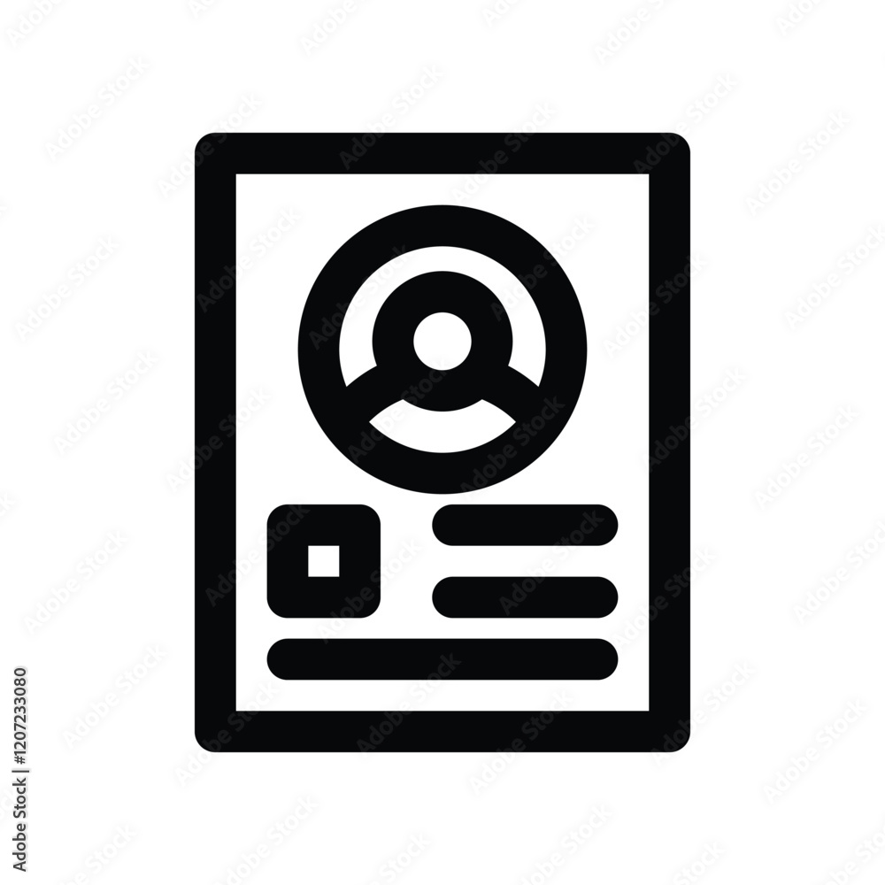 profile line icon. vector icon for your website, mobile, presentation, and logo design. profile line icon. vector icon for your website, mobile, presentation, and logo design.