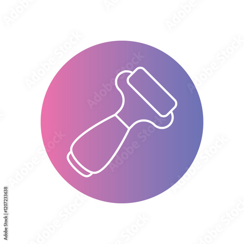 Guasha Massager vector icon stock illustration