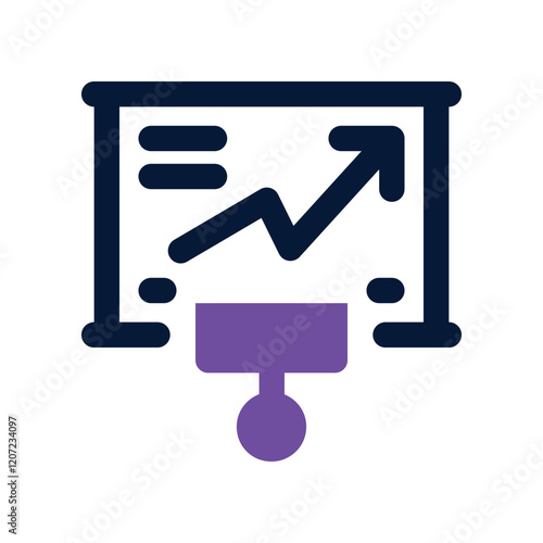 economics dual tone icon. vector icon for your website, mobile, presentation, and logo design.