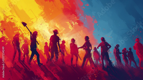 Labour day concept design art.