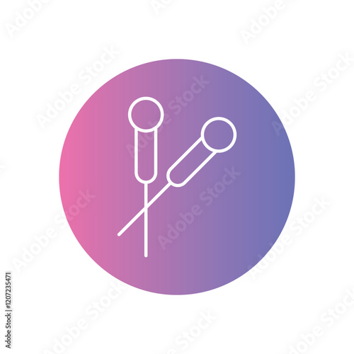 Acupuncture Needles vector icon stock illustration