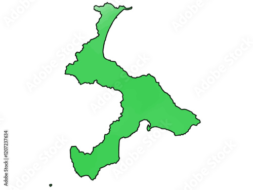 少しゆるい渡島総合振興局地図 北海道 道南 日本
