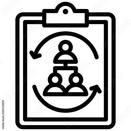 Organization Change Outline Icon