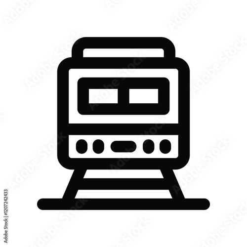 train icon. vector line icon for your website, mobile, presentation, and logo design.