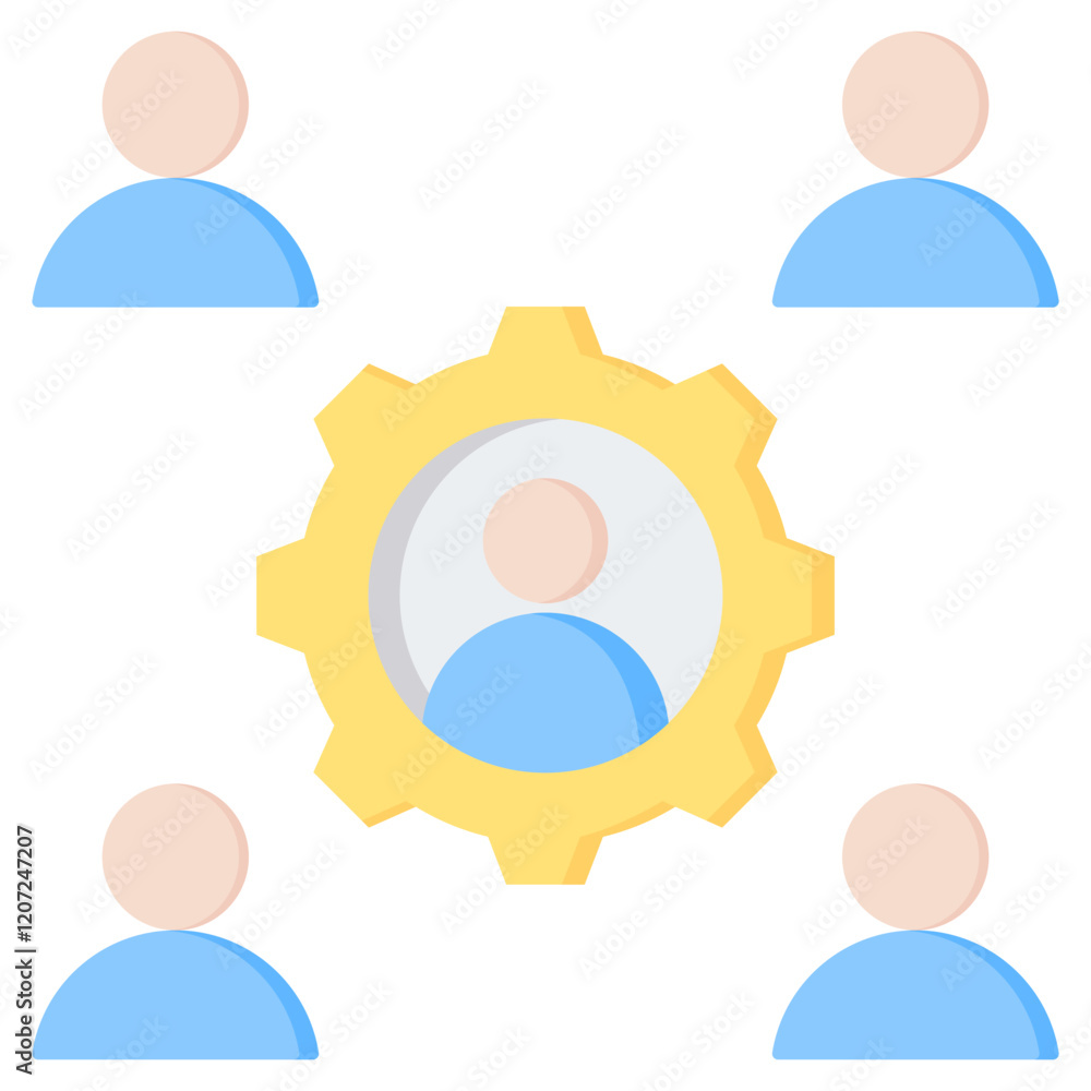 Facilitator Flat Icon Facilitator Flat Icon