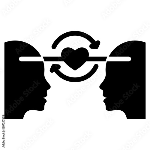 Empathy Glyph Icon