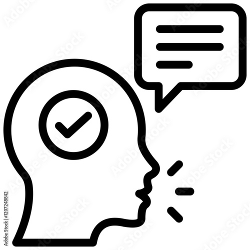 Effective Communication Outline Icon