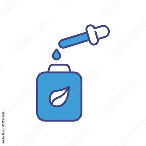 Essential Oils Bottle vector icon stock illustration