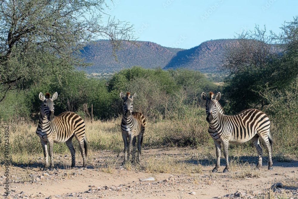 Naklejka premium zebra eating grass - baby. Beautiful simple AI generated image
