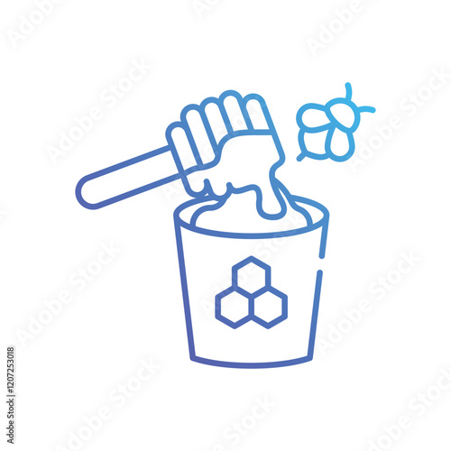 Organic sauce vector icon