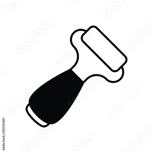 Guasha Massager vector icon stock illustration
