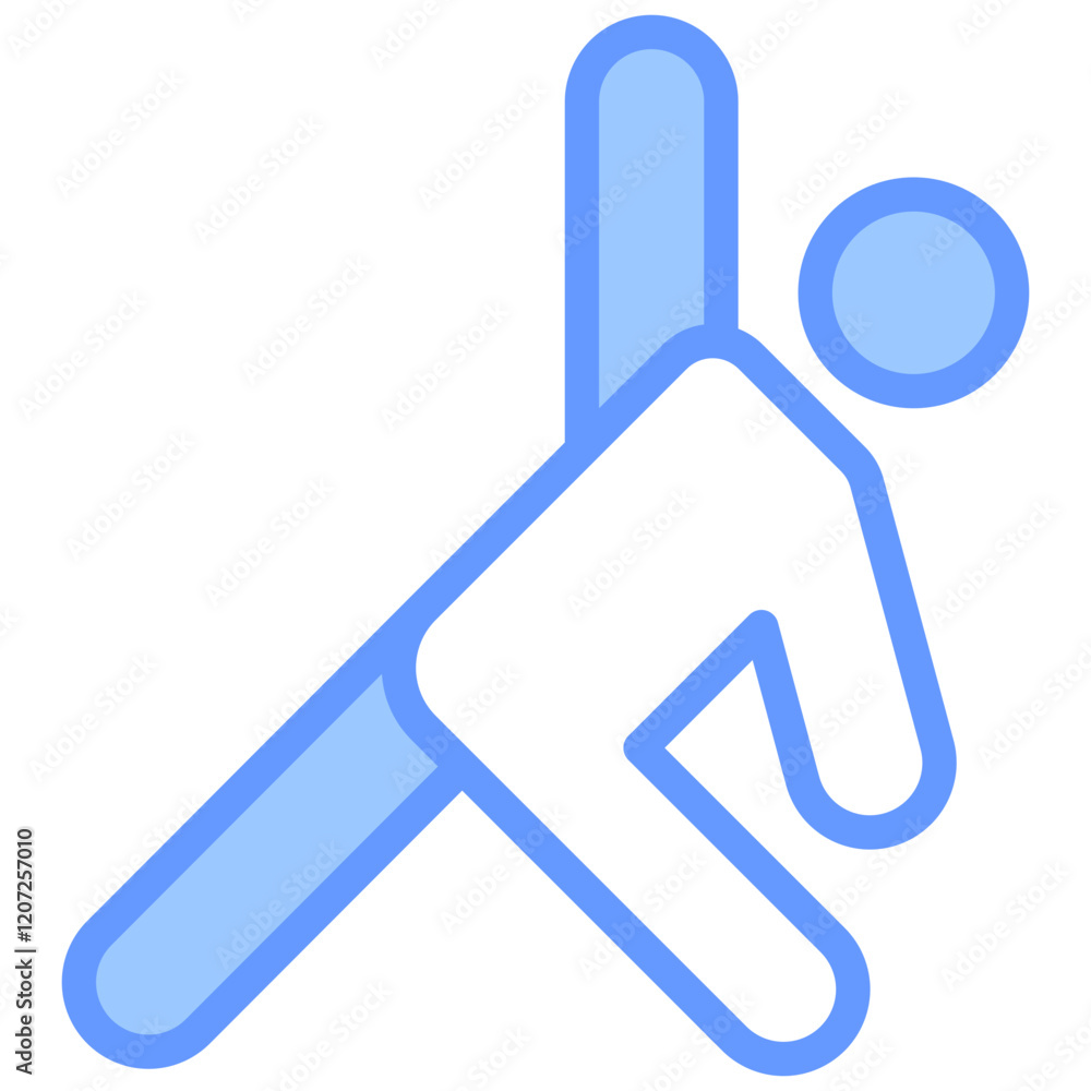 Exercise Blue Icon Exercise Blue Icon