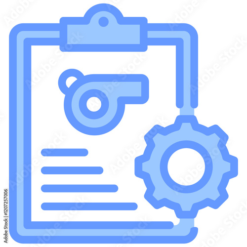 Training Program Blue Icon