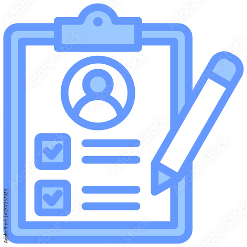 Assessment Blue Icon