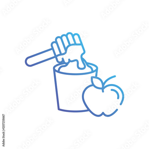 Organic healthy nectar vector icon