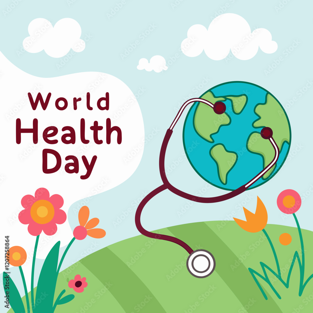 Naklejka premium World Cancer Day Vector Illustration