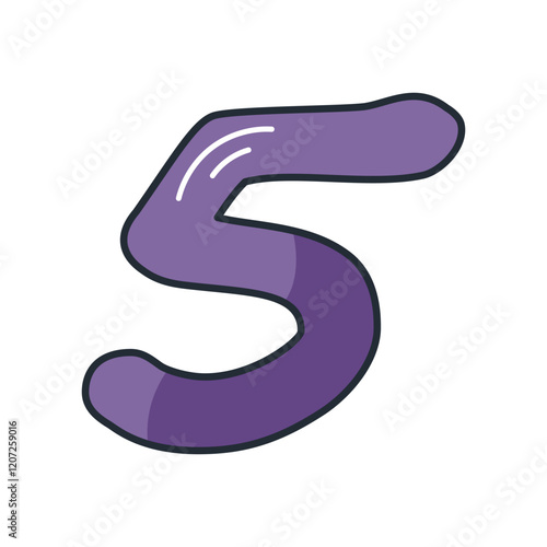 Wallpaper Mural 5 color line icon with white background vector stock illustration Torontodigital.ca