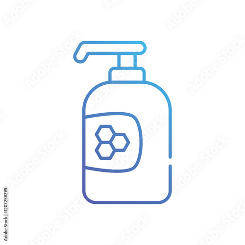 Honey Shampoo vector icon