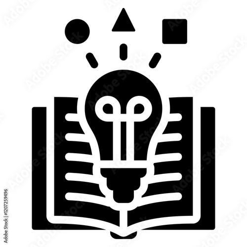 Blended Learning Glyph Icon