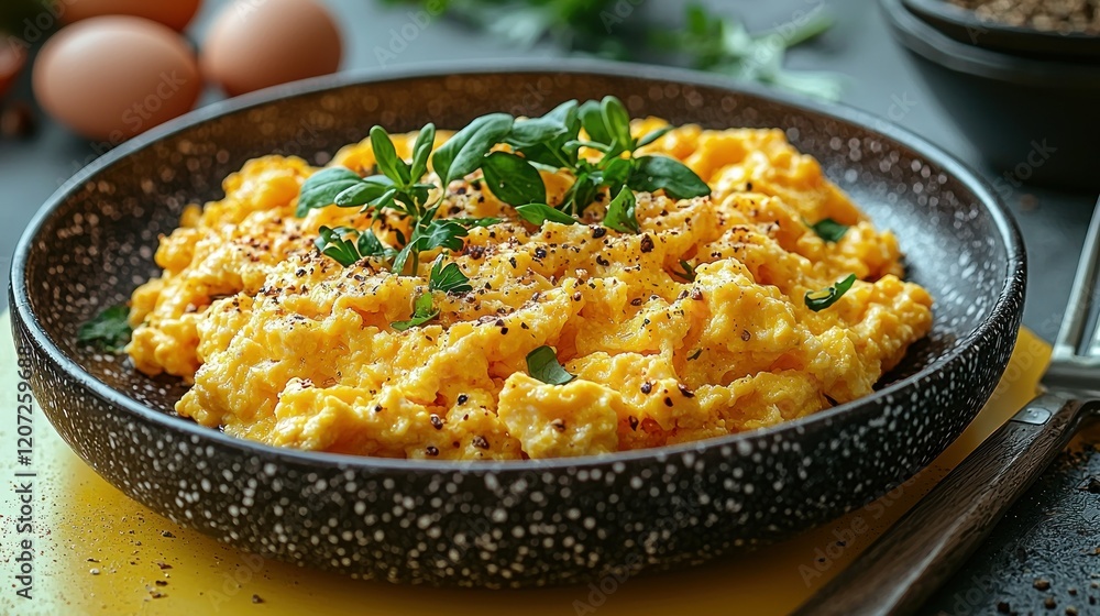 Delicious Scrambled Eggs with Herbs and Spices Delicious Scrambled Eggs with Herbs and Spices