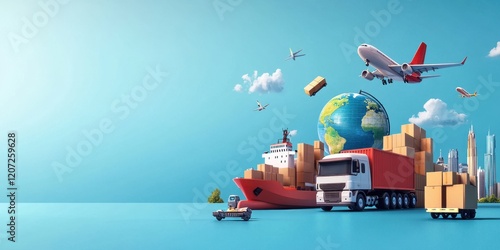 Global Logistics and Transportation Network: Worldwide Shipping and Delivery Services