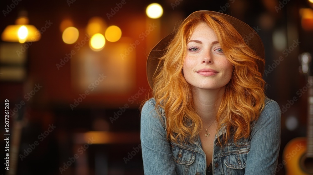 Portrait of a Redhead Woman in a Hat Portrait of a Redhead Woman in a Hat