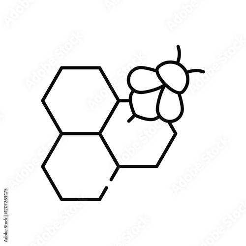 Honeycomb vector icon