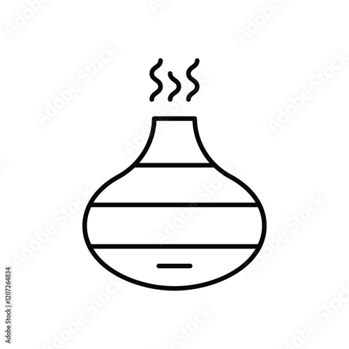 Aromatherapy Diffuser vector icon stock illustration